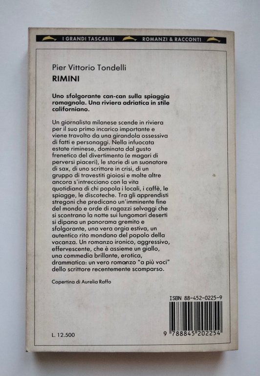 Rimini, Pier Vittorio Tondelli, Bompiani, 1994