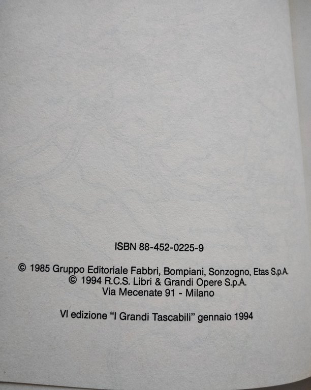 Rimini, Pier Vittorio Tondelli, Bompiani, 1994