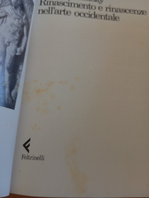 Rinascimento e rinascenze nell'arte occidentale Erwin Panofsky, Feltrinelli 1991 | Immagine Gallery 9