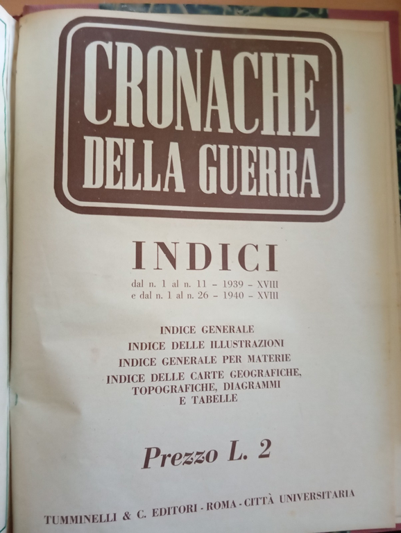 Rivista Cronache della Guerra, anno I-II completi 63 numeri rilegati, … | Immagine Gallery 14