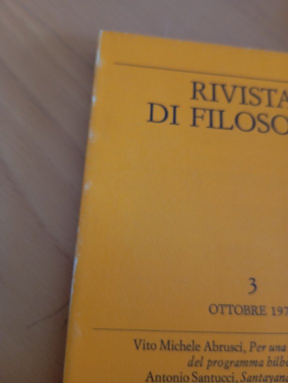 Rivista di filosofia, 3, ottobre 1975, Einaudi