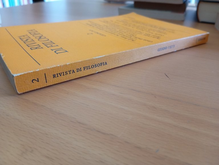 Rivista di filosofia, Einaudi, Numero 2, Giugno 1975