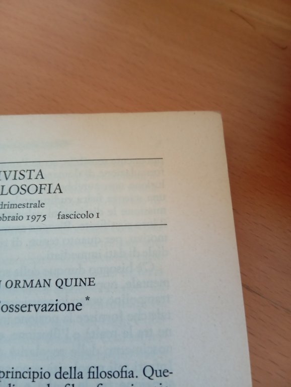 Rivista di filosofia numero 1 , Febbraio 1975