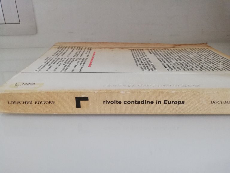 Rivolte contadine in Europa (secoli XVI - XVIII), Sandro Lombardini …