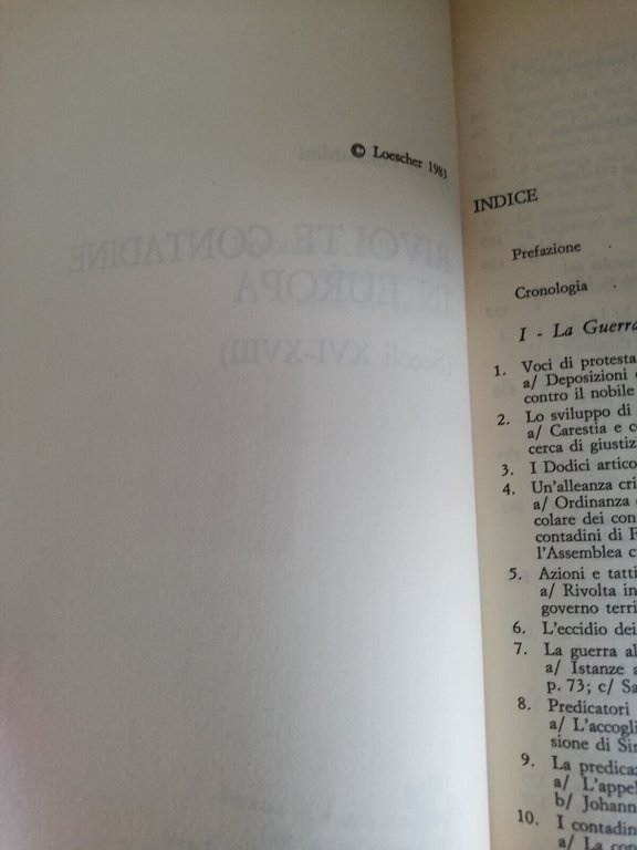 Rivolte contadine in Europa (secoli XVI - XVIII), Sandro Lombardini …