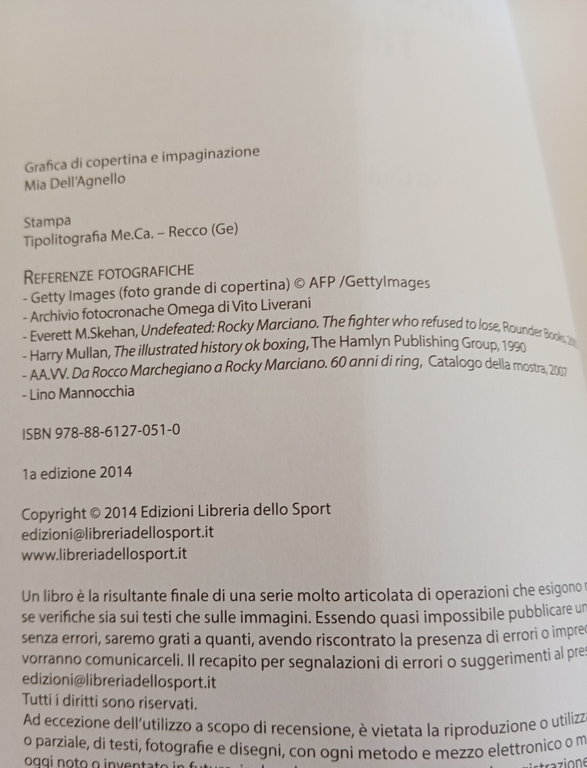 Rocky Marciano The King, Giuliano Orlando, Libreria dello sport, 2014