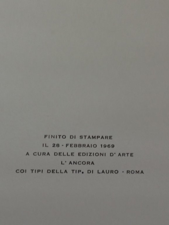Rodolfo Cristina, Alfonso Brissoni, L'Ancora, 1969