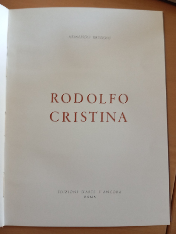 Rodolfo Cristina, Alfonso Brissoni, L'Ancora, 1969