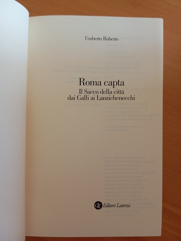 Roma Capta, Il sacco della città dai Galli, Umberto Roberto, … | Immagine Gallery 6