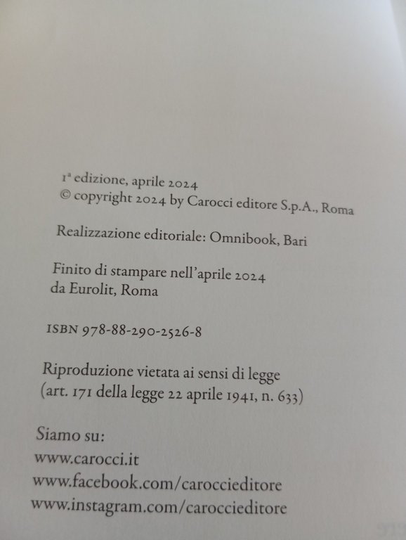 Roma in armi. La resistenza nella capitale, Davide Conti, Carocci, …