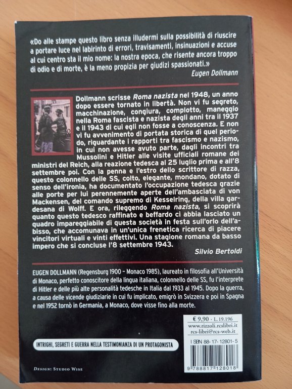 Roma nazista 1937/1943, Eugen Dollmann, Rizzoli, 2002