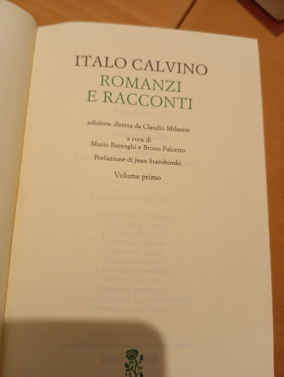 Romanzi e racconti, volume 1, Italo Calvino, Meridiani Mondadori, 1993