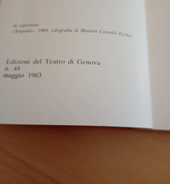 Rosales, Mario Luzi, con materiale critico, Teatro di Genova, 1983 | Immagine Gallery 14