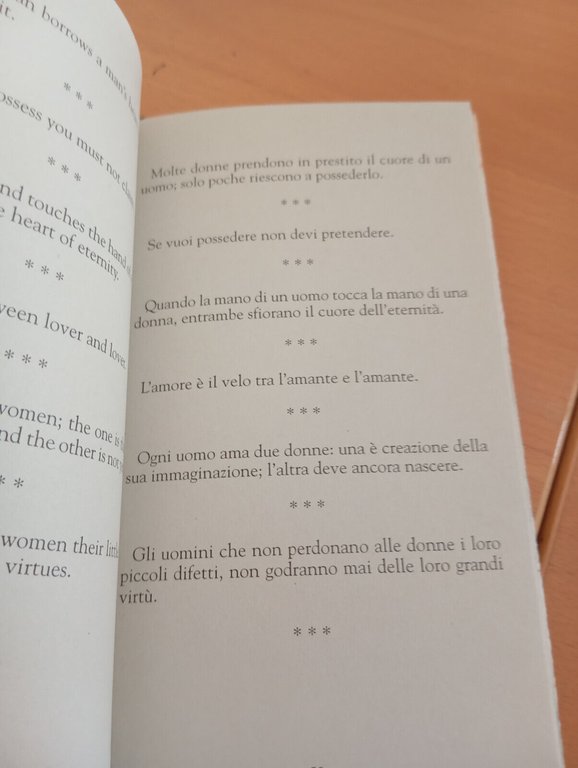 Sabbia e schiuma, kahlil Gibran, Demetra, 1994