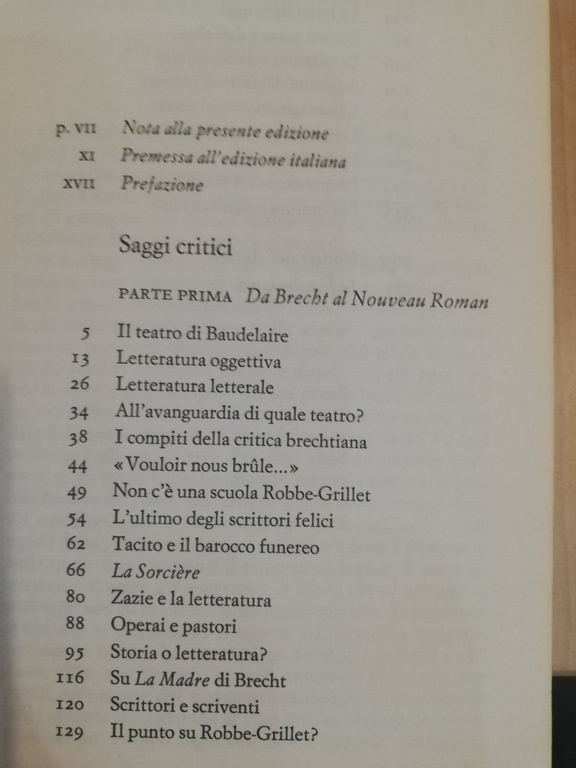 Saggi critici, Roland Barthes, Einaudi, 1976