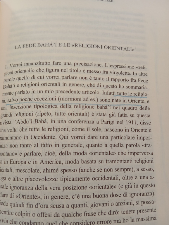 Saggi sulla fede Baha'i, Alessandro Bausani, 2008