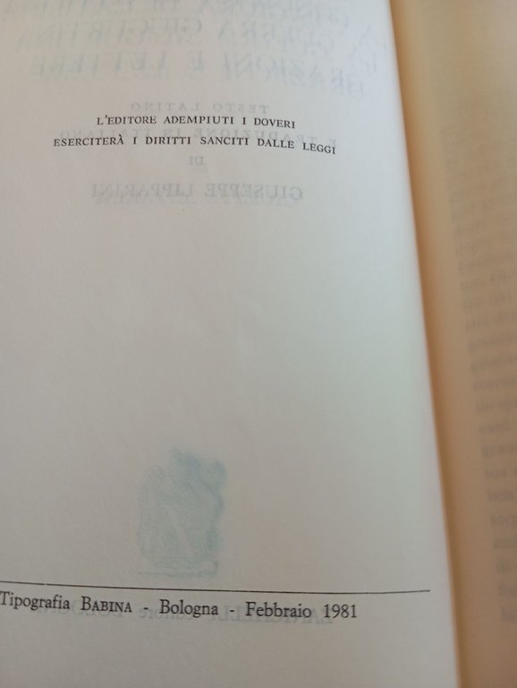 Sallustio, Catilinaria, Giugurtina, Orazioni e lettere, Zanichelli, 1981 | Immagine Gallery 6