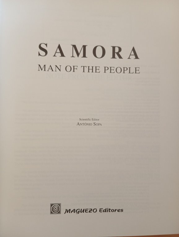 Samora. Man of the people, Maguenzo Editores, 2001 | Immagine Gallery 9