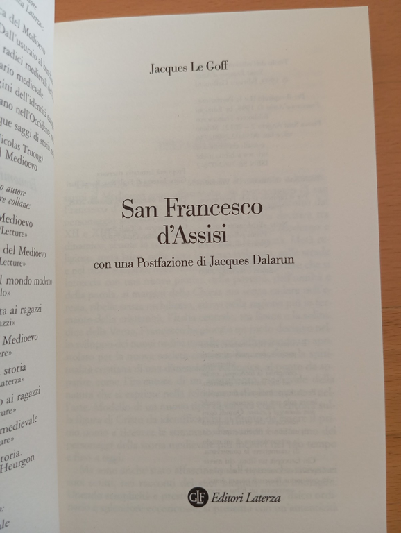 San Francesco d'Assisi, Jacques Le Goff, Laterza, 2000, nuovo | Immagine Gallery 5