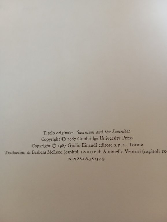 Sannio e i Sanniti, E. T. Salmon, Einaudi, 1985 | Immagine Gallery 9
