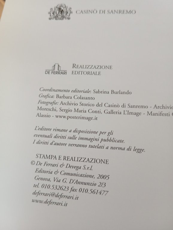 Sanremo. Cent'anni di casinò, De Ferrari, 2005 | Immagine Gallery 5