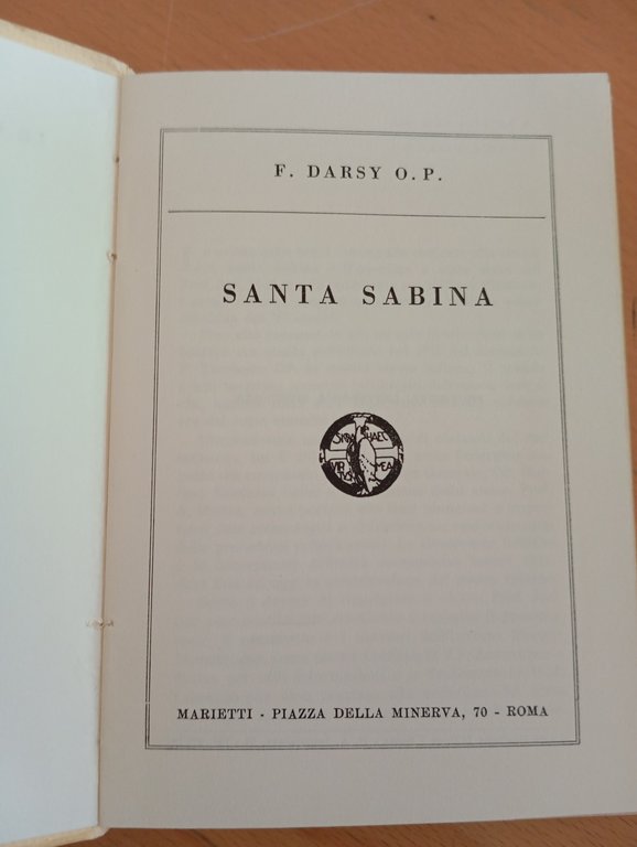 Santa Sabina, F. Darsy O. P., Edizioni Roma, 1961 | Immagine Gallery 5