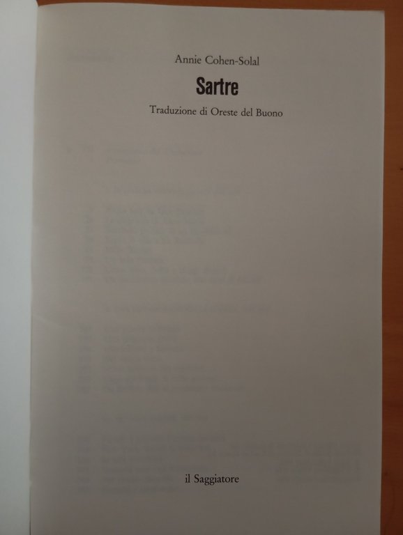 Sartre, Annie Cohen-Solal, Il Saggiatore, 1986 | Immagine Gallery 5
