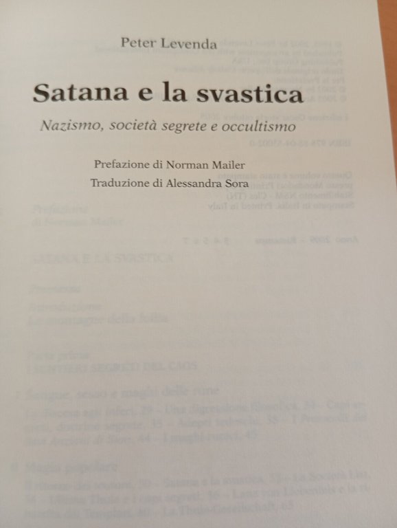 Satana e la svastica. Nazismo, società segrete, Peter Levenda, Mondadori, …