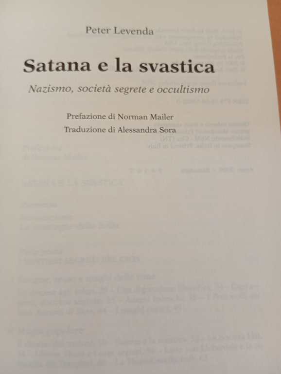 Satana e la svastica. Nazismo, società segrete, Peter Levenda, Mondadori, …