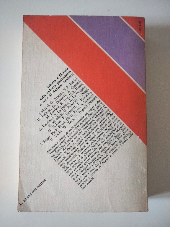 Scienza e filosofia nella cultura positivistica, A. Santucci, Feltrinelli, 1982 | Immagine Gallery 2