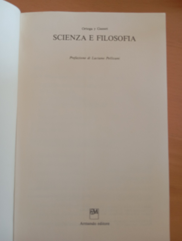 Scienza e filosofia, Ortega Y Gasset, Armando, 1983 | Immagine Gallery 8