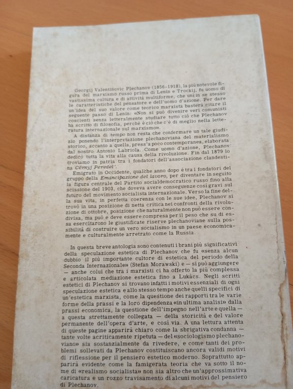Scritti di estetica, Gorgij V. Plechanov, Savelli, 1972 | Immagine Gallery 5
