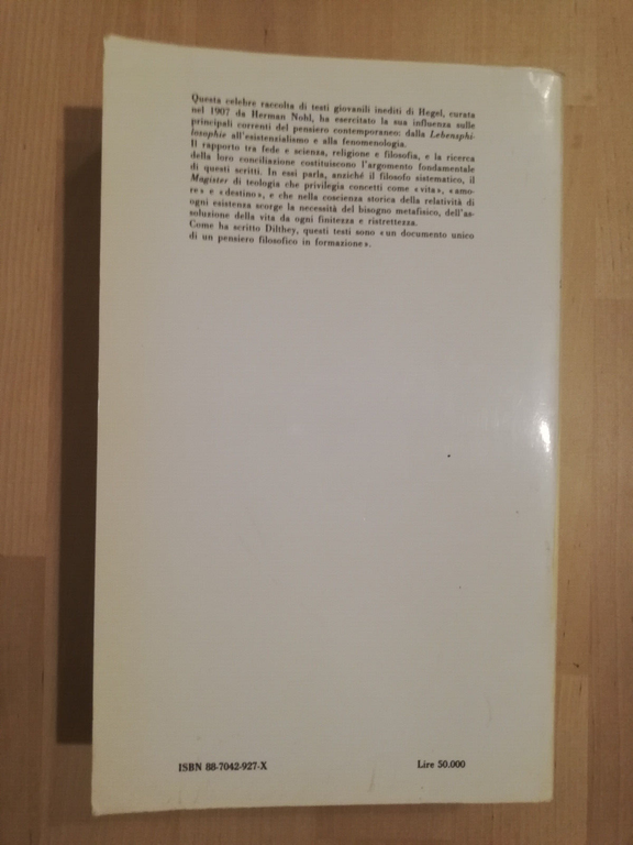 Scritti teologici giovanili, G. W. F. Hegel, 1989, Guida, RARO