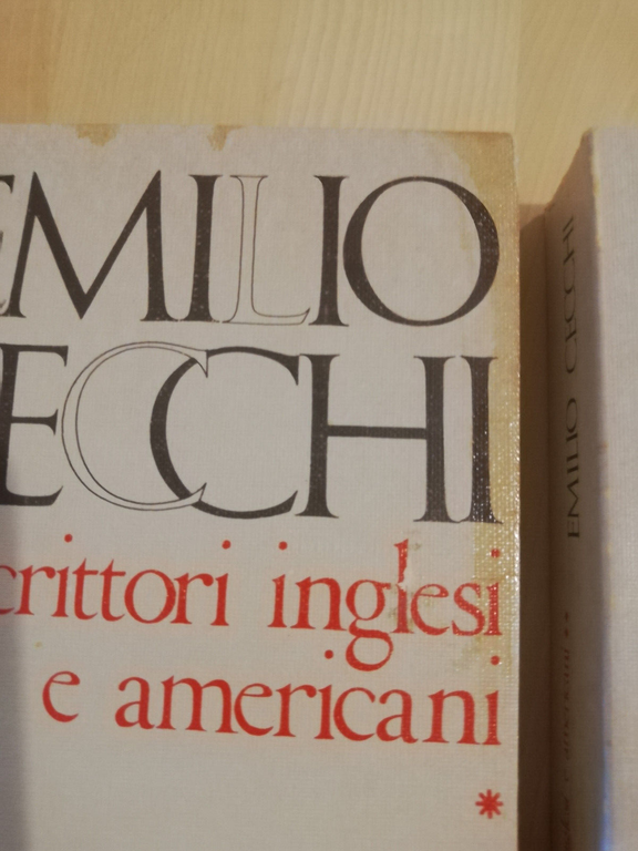 Scrittori inglesi e americani, 2 volumi, Emilio Cecchi, 1976, Garzanti