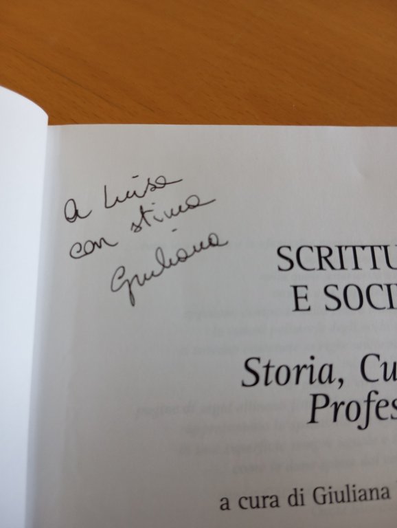 Scrittura e società, Giuliana Fiorentino, Aracne, 2007