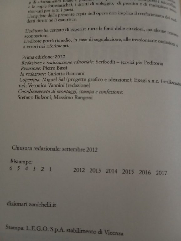 Scrivere la natura, Sapienza - Michieli, Zanichelli, 2012, Fuori catalogo