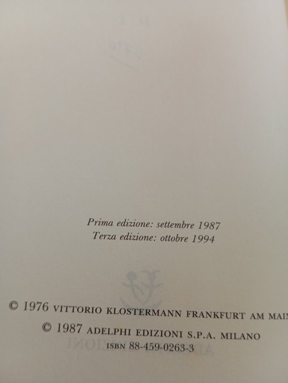 Segnavia, Martin Heidegger, Adelphi, 1994 | Immagine Gallery 9