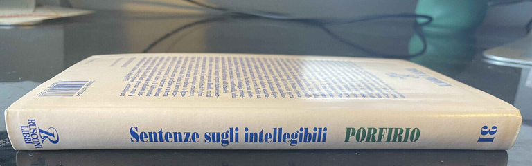 Sentenze sugli intellegibili, Porfirio, testo a fronte, Rusconi, 1996