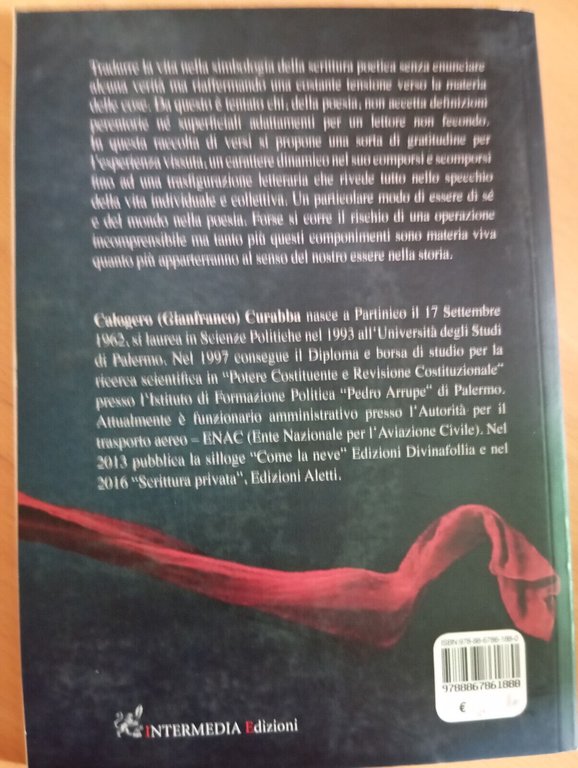 Senza dannose attrazioni. Poesie, Gaetano Curabba, Intermedia Edizioni, 2017