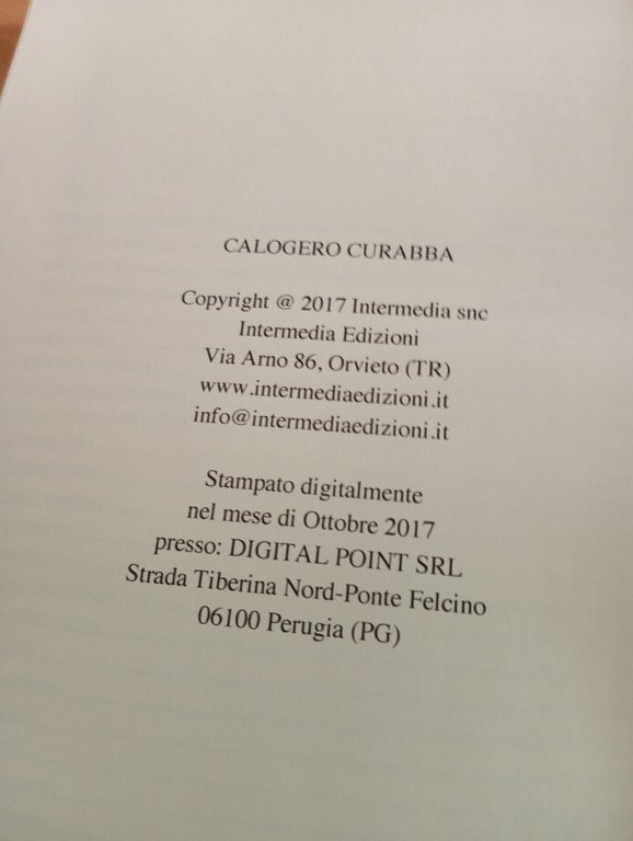 Senza dannose attrazioni. Poesie, Gaetano Curabba, Intermedia Edizioni, 2017