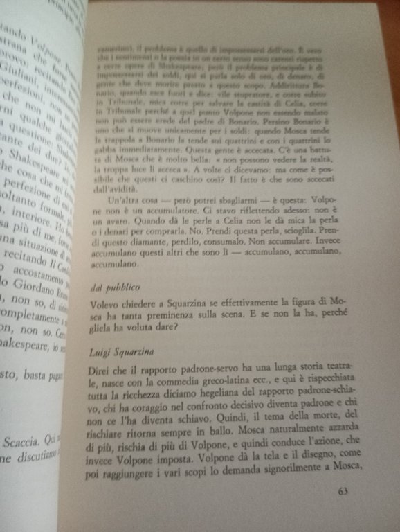 Shakespeare e Jonson, Il teatro elisabettiano oggi, Agostino Lombardo, 1979