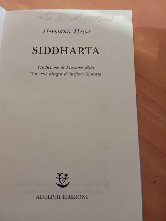 Siddharta, Herman Hesse, Adelphi, 1991 edizione copertina rigida e cofanetto