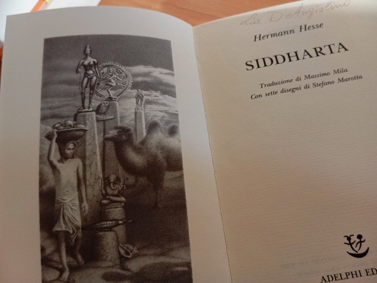 Siddharta, Herman Hesse, Adelphi, 1991 edizione copertina rigida e cofanetto