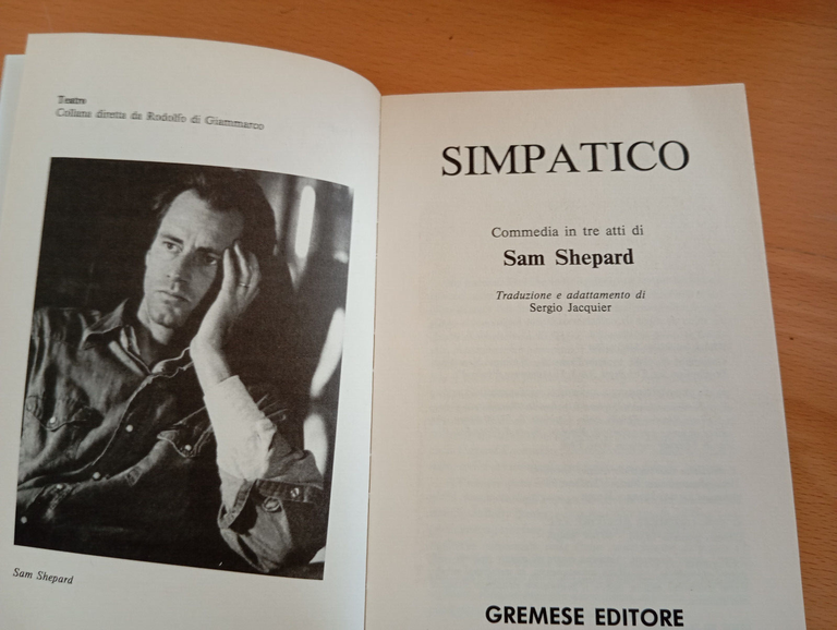 Simpatico, Sam Shepard, Gremese Editore, 1996