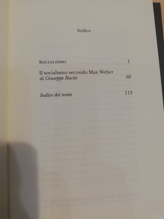 Socialismo, Max Weber, Nino Aragno, 2022