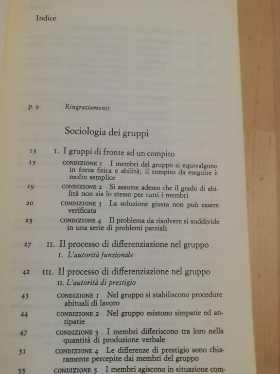 Sociologia dei gruppi, Josephine Klein, 1968, Einaudi