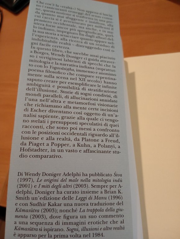 Sogni, illusioni e altre realtà, Wendy Doniger, Adelphi, 2005