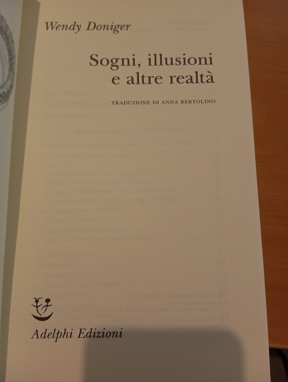 Sogni, illusioni e altre realtà, Wendy Doniger, Adelphi, 2005