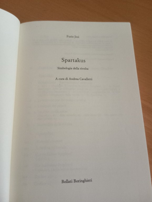 Spartakus. Simbologia della rivolta, Furio Jesi, Bollati Boringhieri, 2000