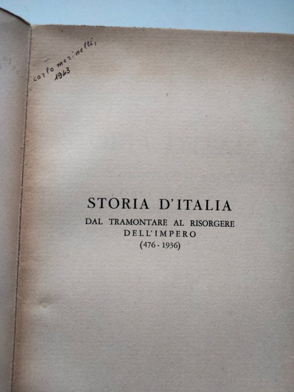 Storia d'Italia 476-1936, A. Savelli, Sansoni, 1940 | Immagine Gallery 7